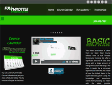 Tablet Screenshot of fullthrottleacademy.com